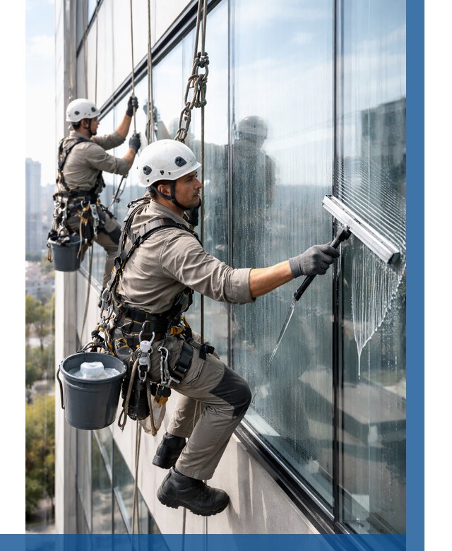 Мойка окон альпинистами в Пятигорске от 4623 р. | ВЫСОТНИК-Птг