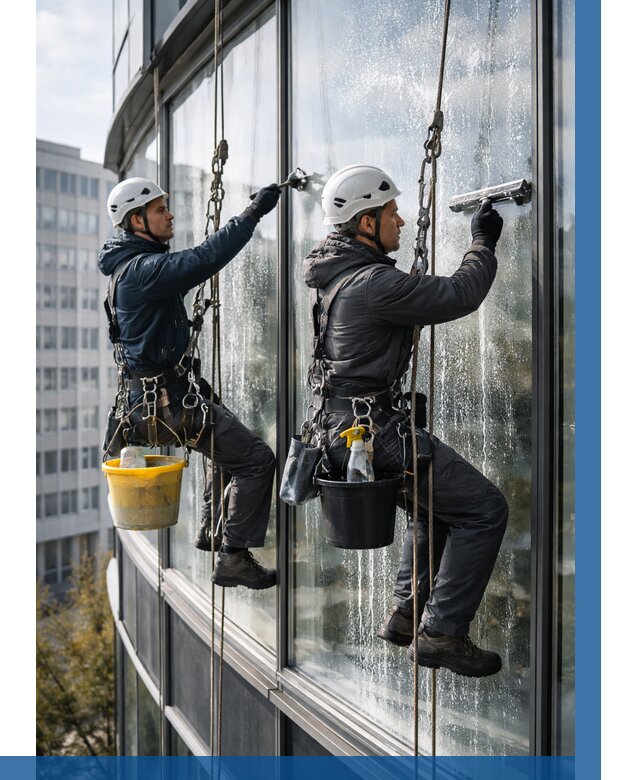 Мойка панорамных окон в Пятигорске от 360 р. заказать у ВЫСОТНИК-Птг