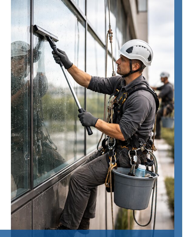 Мойка стеклянных фасадов в Пятигорске от 205 р. | ВЫСОТНИК-Птг