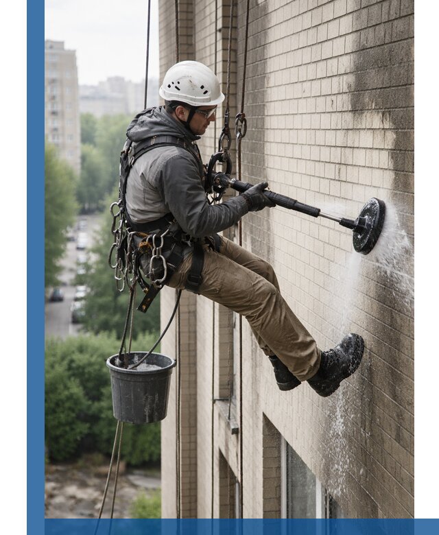 Очистка фасада от копоти в Пятигорске профессионально и безопасно