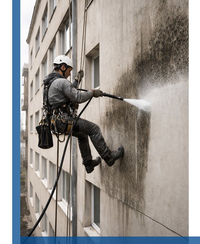 Профессиональная очистка фасадов от плесени в Пятигорске