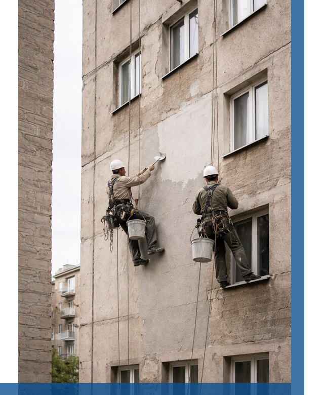 Косметический ремонт фасада в Пятигорске от 1130 р. | ВЫСОТНИК-Птг