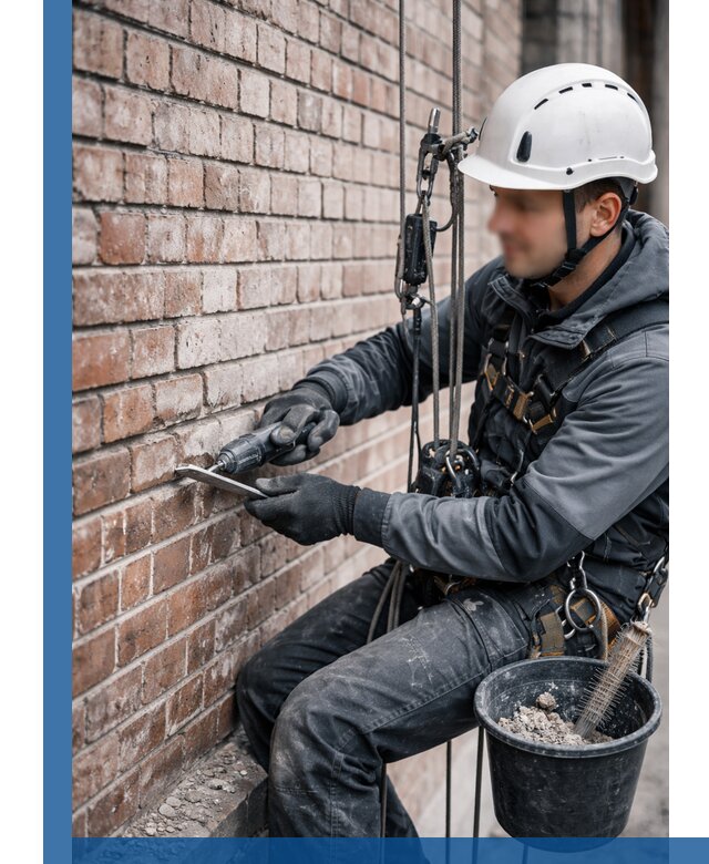 Расшивка кирпичных швов фасадов и стен, ремонт в Пятигорске