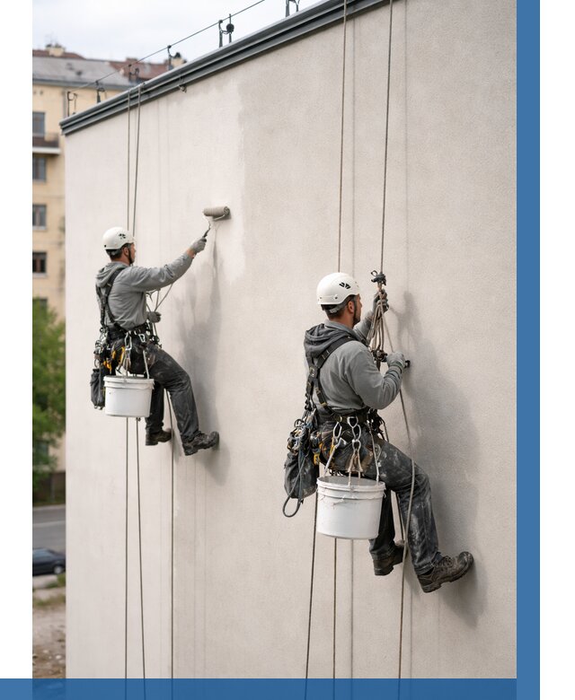 Покраска оштукатуренного фасада в Пятигорске от 329 р. | ВЫСОТНИК-Птг