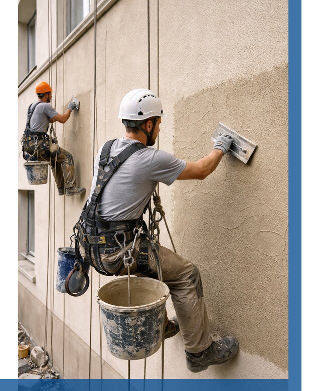 Декоративная штукатурка фасада в Пятигорске от 1233 р. | ВЫСОТНИК-Птг