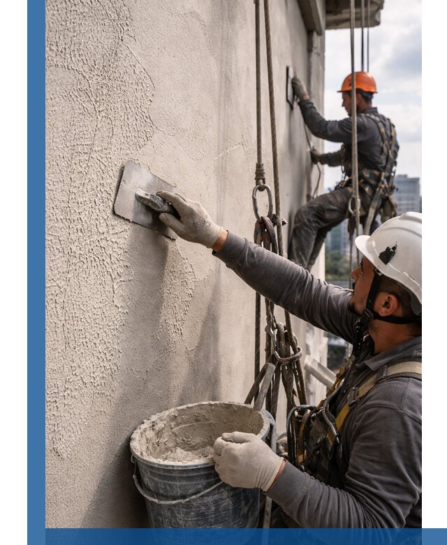 Декоративная штукатурка фасада с утеплением и защитой в Пятигорске