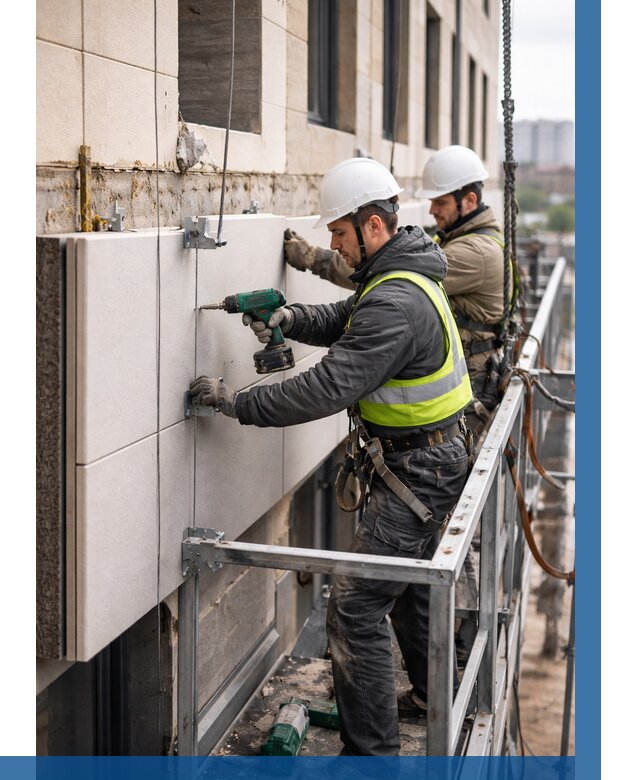 Монтаж фасадных термопанелей в Пятигорске от 1541 р. | ВЫСОТНИК-Птг