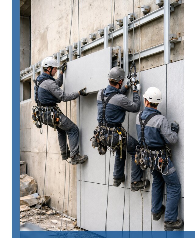 Монтаж вентилируемого фасада в Пятигорске под ключ с гарантией качества