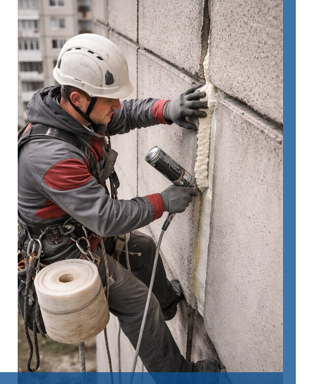 Утепление межпанельных швов в Пятигорске от 719 р. | ВЫСОТНИК-Птг