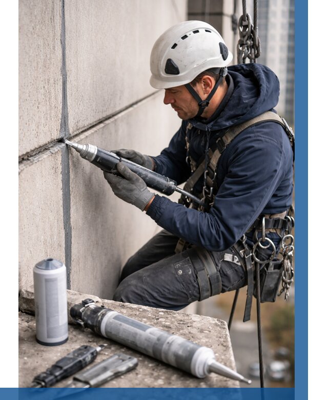 Вторичная герметизация швов в Пятигорске от 462 р. | ВЫСОТНИК-Птг