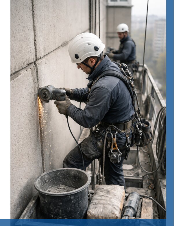 Штробление межпанельных швов в Пятигорске от 1233 р. | ВЫСОТНИК-Птг