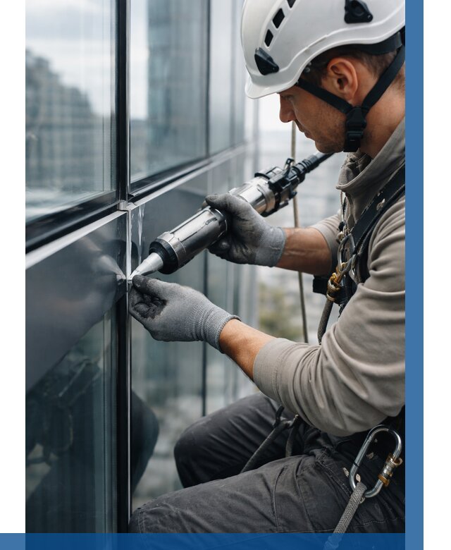 Герметизация стыков витража в Пятигорске от 1233 р. | ВЫСОТНИК-Птг