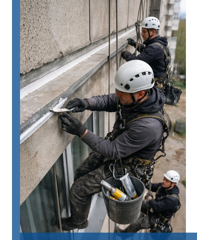 Герметизация примыкания балкона в Пятигорске под ключ с гарантией