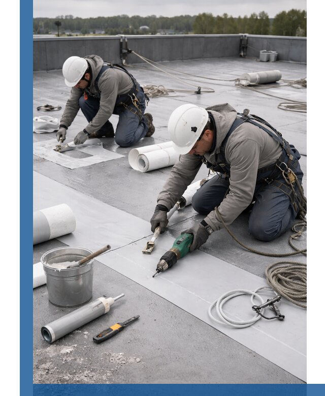 Ремонт мембранной кровли в Пятигорске качественно и с гарантией