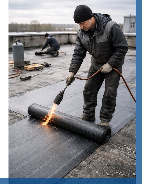 Ремонт наплавляемой кровли в Пятигорске от 719 р. | ВЫСОТНИК-Птг