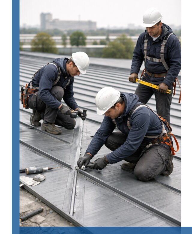 Ремонт фальцевой кровли в Пятигорске срочно и качественно