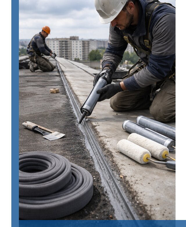 Герметизация швов кровли в Пятигорске с гарантией герметичности