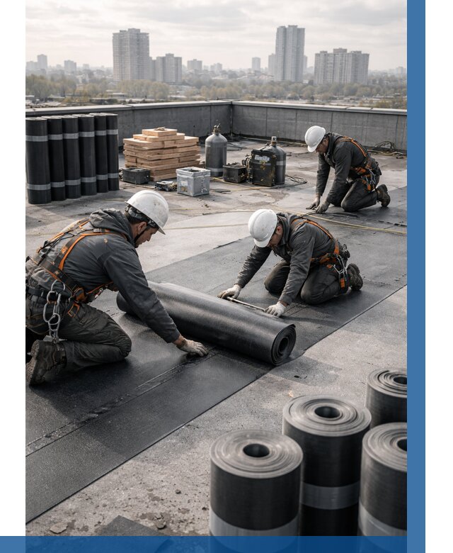 Монтаж мягкой кровли под ключ в Пятигорске от 462 р. | ВЫСОТНИК-Птг