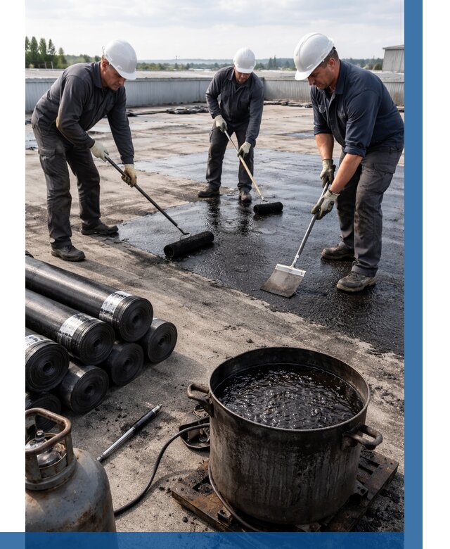 Гидроизоляция кровли мастикой в Пятигорске от 616 р. | ВЫСОТНИК-Птг