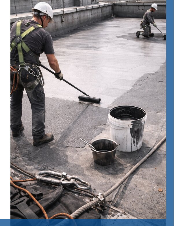 Гидроизоляция кровли жидкой резиной в Пятигорске от 514 р. | ВЫСОТНИК-Птг