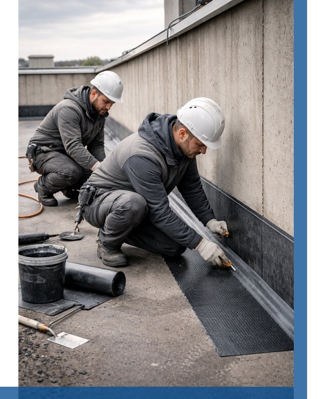 Гидроизоляция примыканий на кровле в Пятигорске от 925 р. | ВЫСОТНИК-Птг