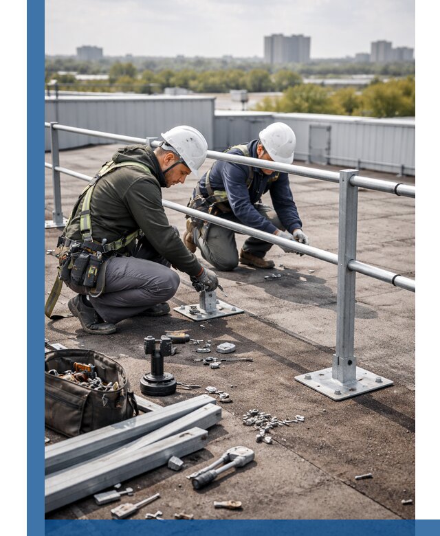 Монтаж кровельного ограждения в Пятигорске под ключ с гарантией