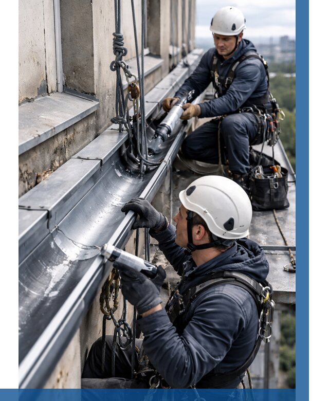 Ремонт водосточных желобов в Пятигорске от 6677 р. | ВЫСОТНИК-Птг