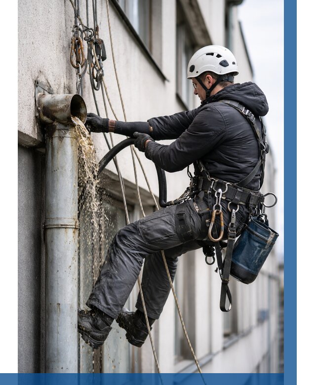 Прочистка водосточных труб в Пятигорске от 3596 р. | ВЫСОТНИК-Птг