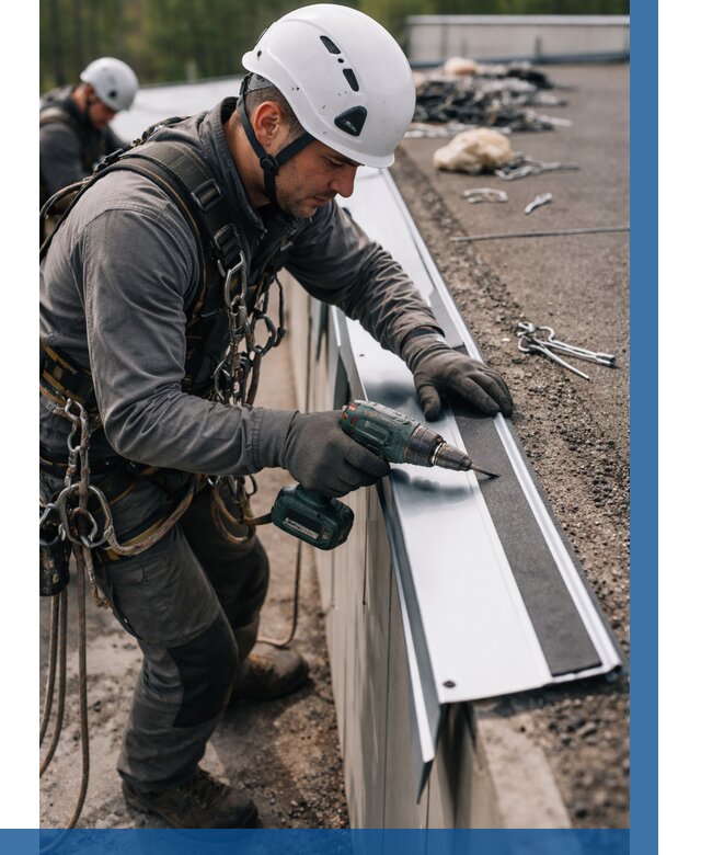 Монтаж капельника на кровле в Пятигорске от 308 р. | ВЫСОТНИК-Птг