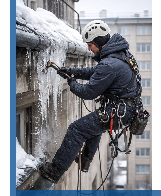Удаление наледи и чистка водостоков в Пятигорске оперативно и безопасно