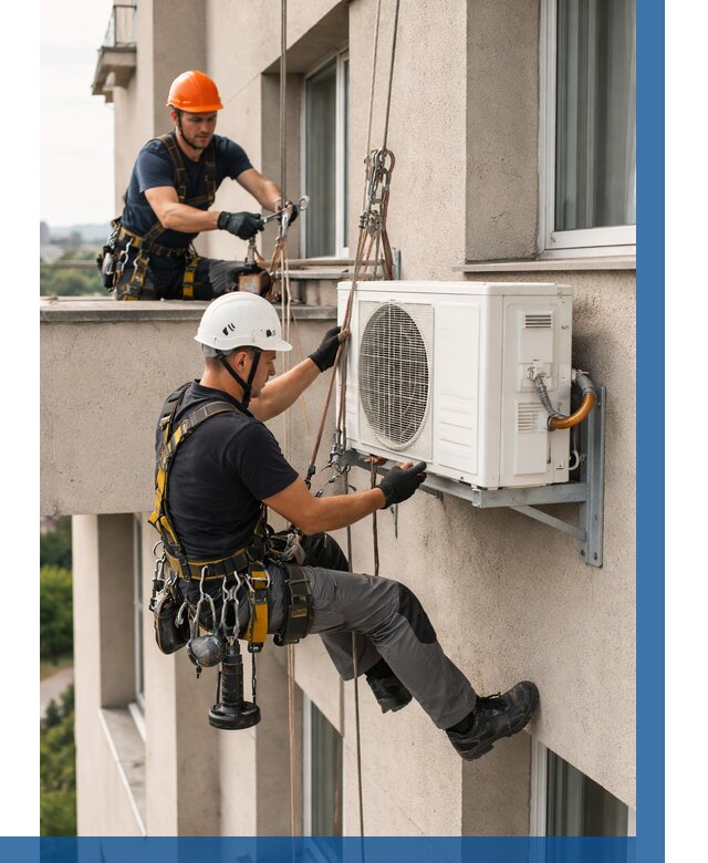 Монтаж внешнего блока кондиционера в Пятигорске от 6677 р. | ВЫСОТНИК-Птг