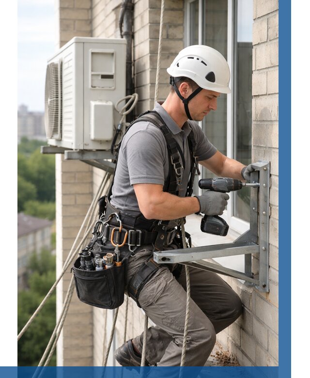 Установка кронштейнов кондиционера в Пятигорске от 3596 р. | ВЫСОТНИК-Птг