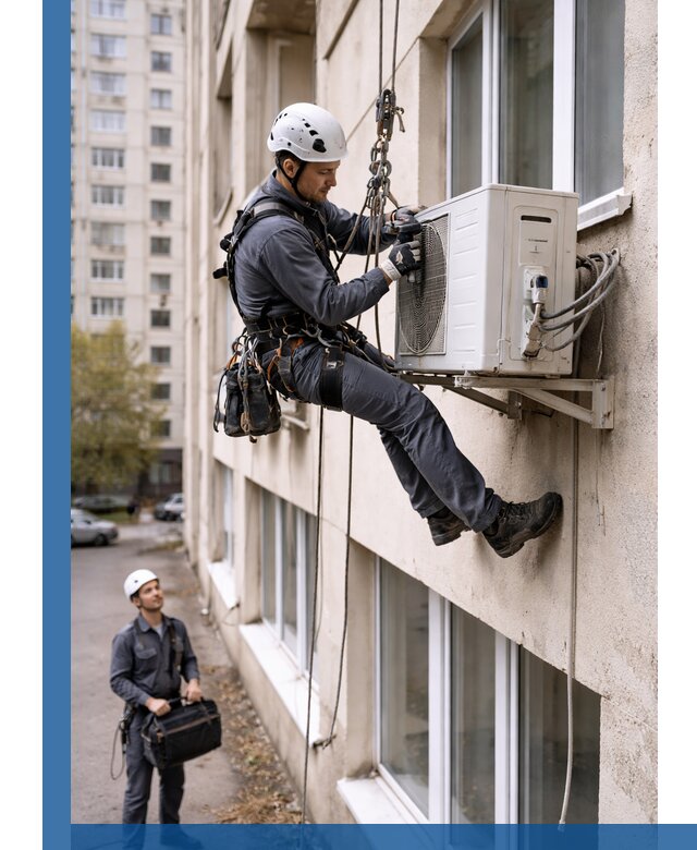 Демонтаж внешнего блока кондиционера в Пятигорске профессионально