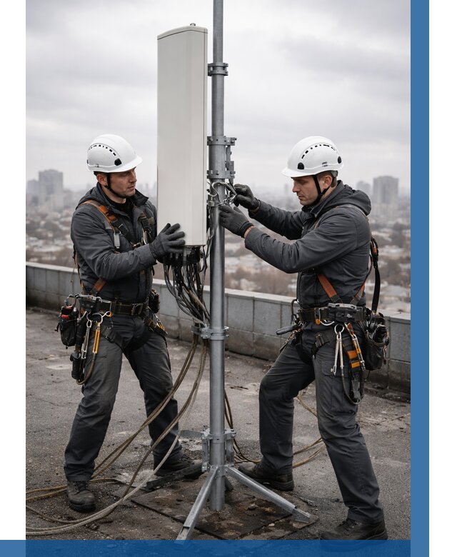 Монтаж антенн связи на крыше в Пятигорске от 8732 р. | ВЫСОТНИК-Птг