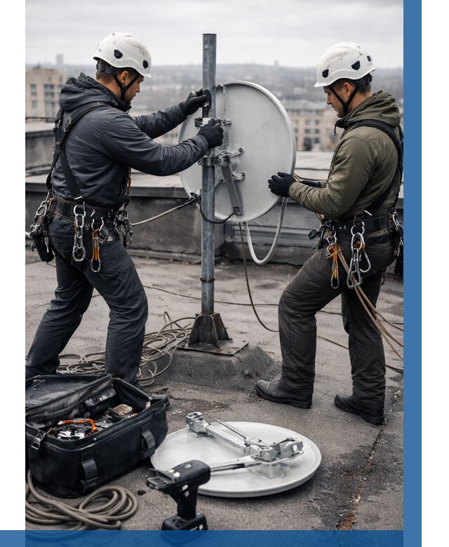 Демонтаж антенн на крыше в Пятигорске от 4623 р. | ВЫСОТНИК-Птг