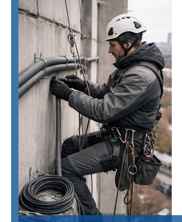 Профессиональный монтаж гофры для кабеля в Пятигорске с гарантией