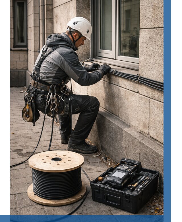 Прокладка оптоволоконного кабеля в Пятигорске от 822 р. | ВЫСОТНИК-Птг