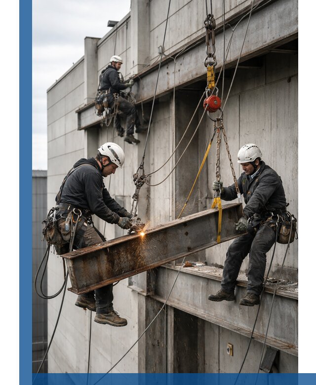 Демонтаж металлоконструкций на высоте в Пятигорске под ключ