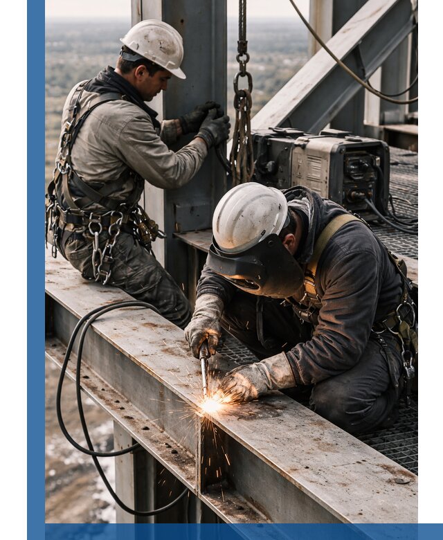 Высотные сварочные работы в Пятигорске для промышленных объектов