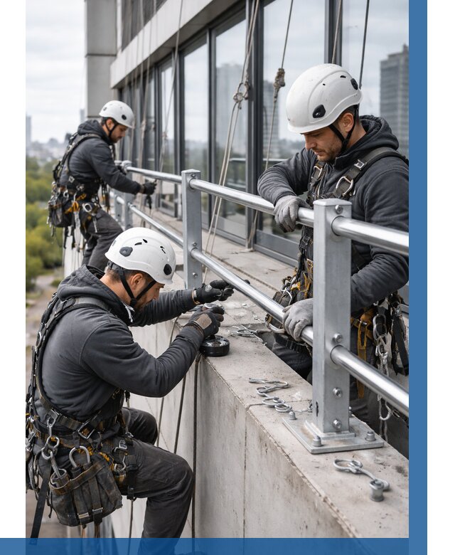 Монтаж ограждений на высоте в Пятигорске, от 1233 р. | ВЫСОТНИК-Птг