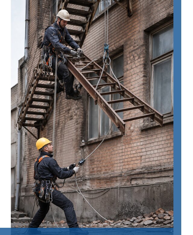 Демонтаж пожарной лестницы в Пятигорске от 12328 р. | ВЫСОТНИК-Птг