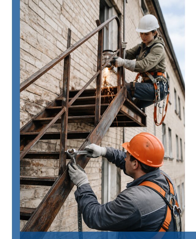 Ремонт и восстановление пожарных лестниц с выездом в Пятигорске