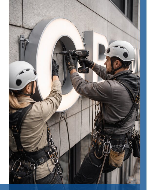 Монтаж световых букв в Пятигорске от 3082 р. под ключ ВЫСОТНИК-Птг