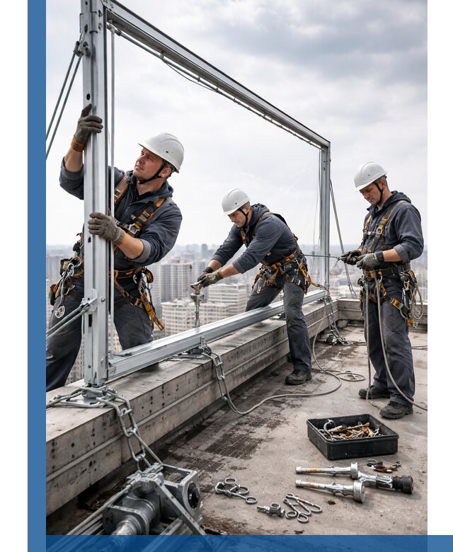 Монтаж крышных рекламных конструкций под ключ в Пятигорске