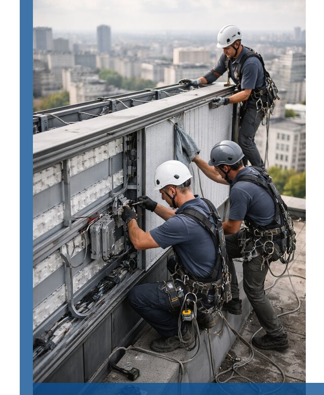 Профессиональное обслуживание крышной рекламы в Пятигорске под ключ