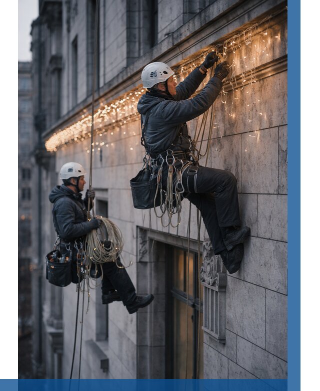 Монтаж новогодней иллюминации в Пятигорске от 8732 р. | ВЫСОТНИК-Птг