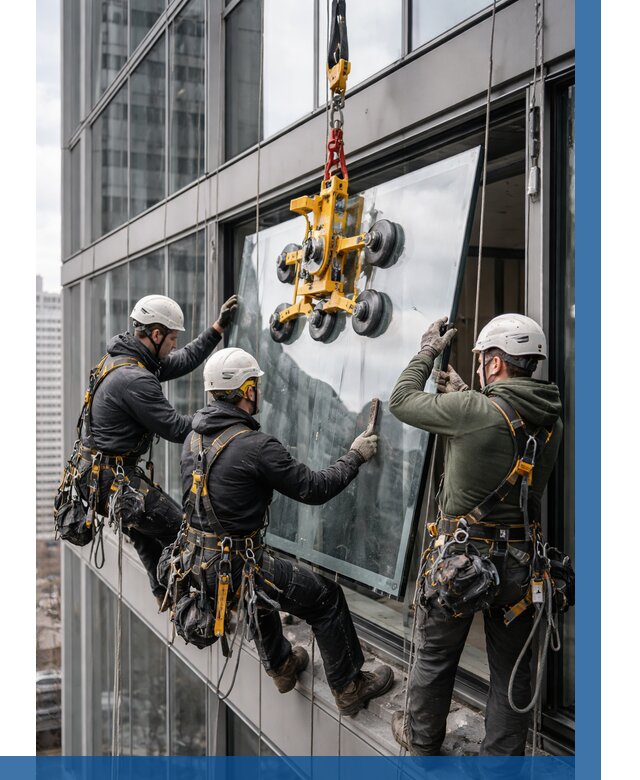 Фасадное остекление зданий под ключ в Пятигорске от 10273 р. | ВЫСОТНИК-Птг