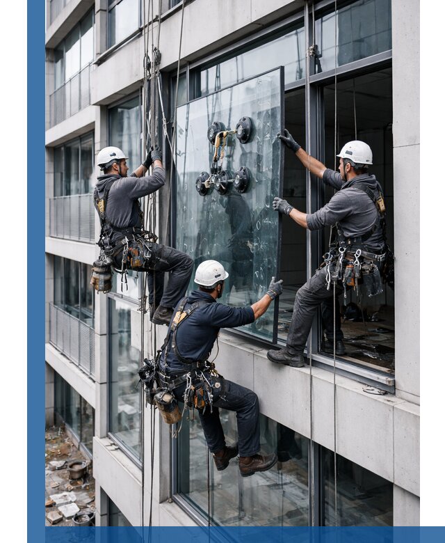 Фасадное остекление и монтаж витражей зданий в Пятигорске под ключ