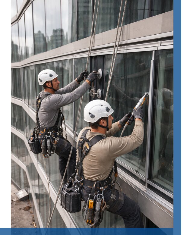 Радиусное остекление фасада в Пятигорске от 12328 р. | ВЫСОТНИК-Птг