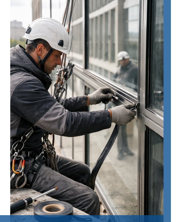 Ремонт витражных конструкций в Пятигорске от 3596 р. | ВЫСОТНИК-Птг